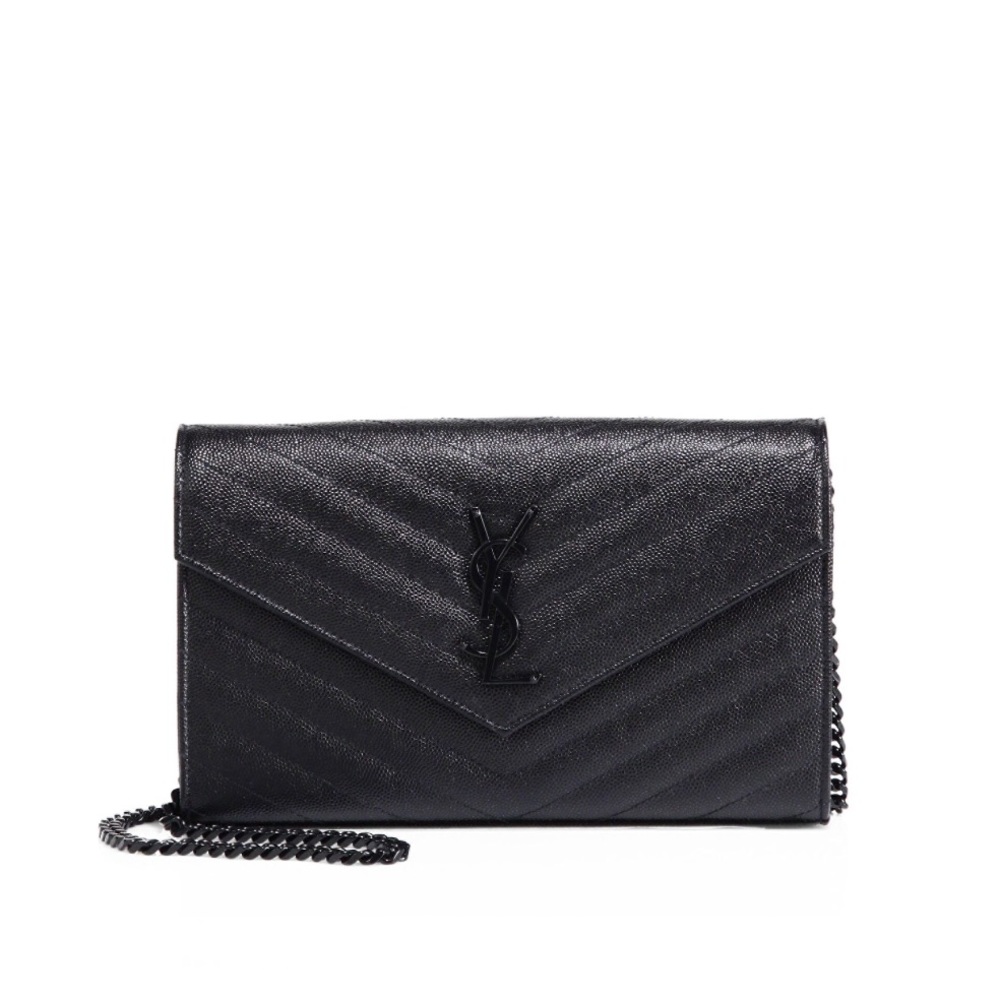 SLP Monogram Quilted Leather Chain Wallet